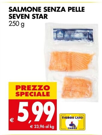 SALMONE SENZA PELLE SEVEN STAR 250 g