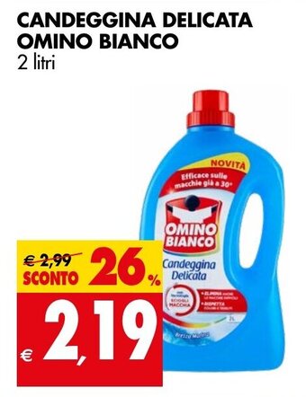 Tigros CANDEGGINA DELICATA OMINO BIANCO 2 litri offerta