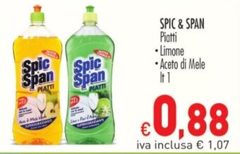 Cash & Carry Grossy SPIC & SPAN Piatti lt 1 offerta