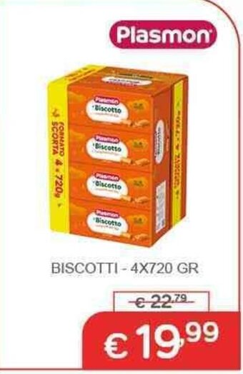 Primi Anni Plasmon BISCOTTI-4X720 GR offerta