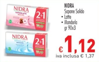 NIDRA Sapone Solido gr 90x3