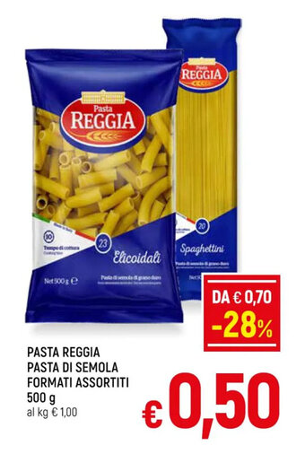 A&O PASTA REGGIA PASTA DI SEMOLA FORMATI ASSORTITI 500 g offerta