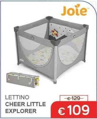 Primi Anni LETTINO CHEER LITTLE EXPLORER Joie offerta