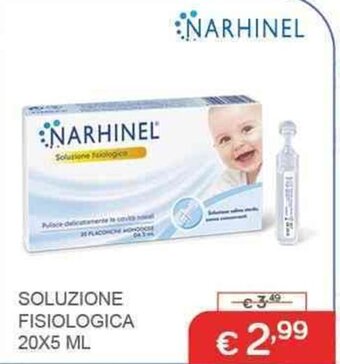 Primi Anni NARHINEL SOLUZIONE FISIOLOGICA 20X5 ML offerta