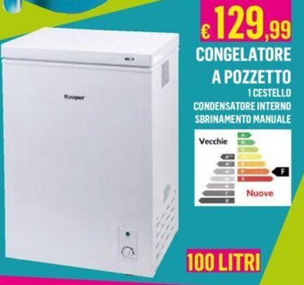 CONGELATORE A POZZETTO 100 LITRI