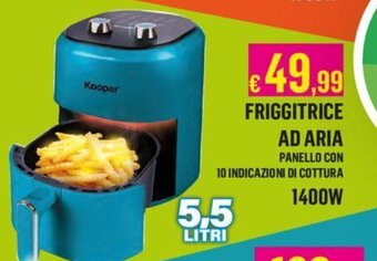 Satur FRIGGITRICE AD ARIA 1400 W 5,5 Litri offerta