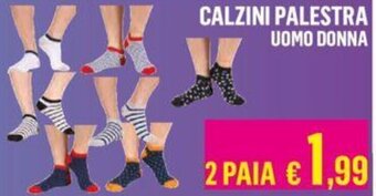 Satur CALZINI PALESTRA UOMO DONNA 2 Paia offerta