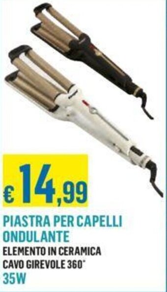 Satur PIASTRA PER CAPELLI ONDULANTE 35W offerta