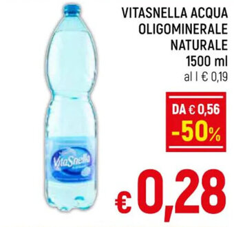 A&O VITASNELLA ACQUA OLIGOMINERALE NATURALE 1500 ml offerta