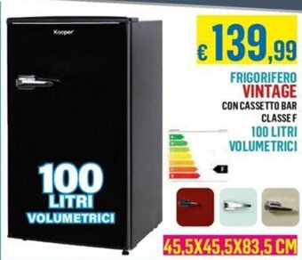 Satur FRIGORIFERO VINTAGE 100 LITRI VOLUMETRICI offerta