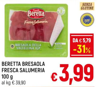 A&O BERETTA BRESAOLA FRESCA SALUMERIA 100 g offerta