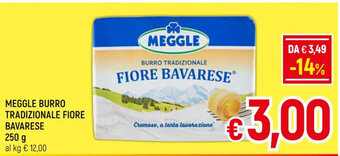 MEGGLE BURRO TRADIZIONALE FIORE BAVARESE 250 g