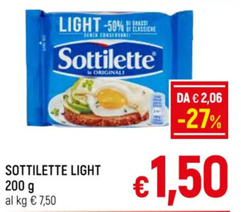 A&O SOTTILETTE LIGHT 200 g offerta