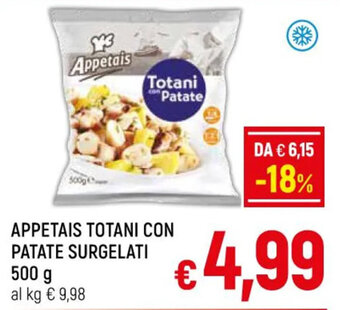 A&O APPETAIS TOTANI CON PATATE SURGELATI 500 g offerta