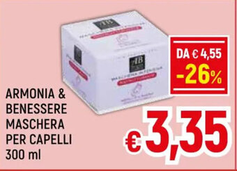 A&O ARMONIA & BENESSERE MASCHERA PER CAPELLI 300 ml offerta