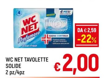 A&O WC NET TAVOLETTE SOLIDE 2 pz/4pz offerta
