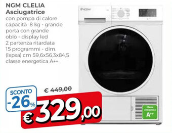 NGM CLELIA Asciugatrice