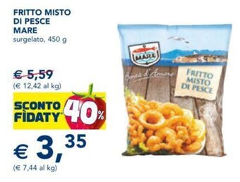Esselunga FRITTO MISTO DI PESCE MARE surgelato, 450 g offerta