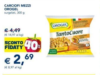 Esselunga CARCIOFI MEZZI OROGEL surgelati, 300 g offerta