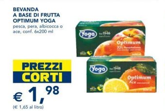 Esselunga BEVANDA A BASE DI FRUTTA OPTIMUM YOGA conf. 6x200 ml offerta