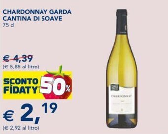 Esselunga CHARDONNAY GARDA CANTINA DI SOAVE 75 cl offerta