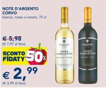 Esselunga NOTE D'ARGENTO CORVO 75 cl offerta