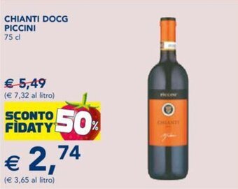 Esselunga CHIANTI DOCG PICCINI 75 cl offerta