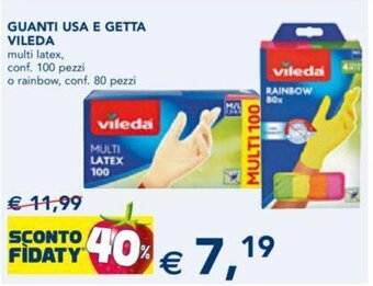 Esselunga GUANTI USA E GETTA VILEDA offerta
