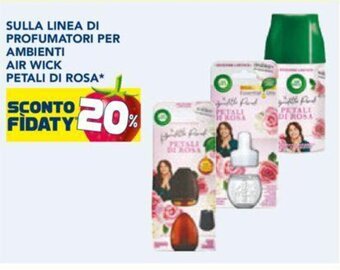 Esselunga SULLA LINEA DI PROFUMATORI PER AMBIENTI AIR WICK PETALI DI ROSA offerta
