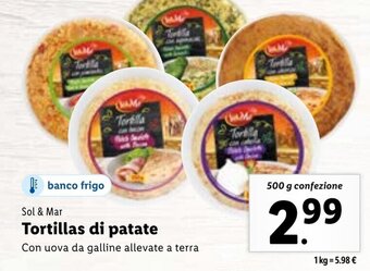 Sol & Mar Tortillas di patate 500 g confezione
