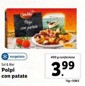 Lidl Sol & Mar Polpi con patate 400 g confezione offerta