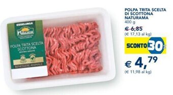 Esselunga POLPA TRITA SCELTA DI SCOTTONA NATURAMA 400 g offerta