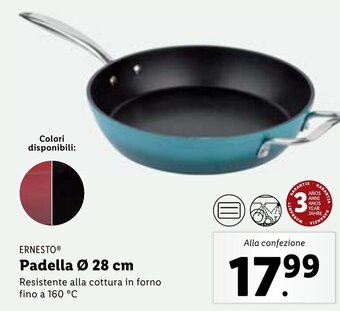 Lidl ERNESTO Padella Ø 28 cm offerta