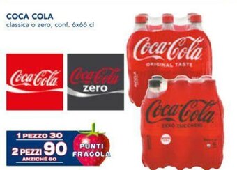 Esselunga COCA COLA classica o zero, conf. 6x66 cl offerta