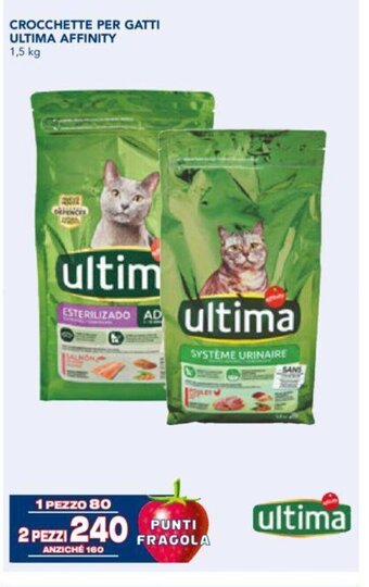 Esselunga CROCCHETTE PER GATTI ULTIMA AFFINITY 1,5 kg offerta