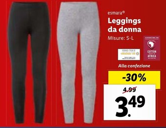 Lidl esmara Leggings da donna offerta