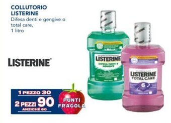 Esselunga COLLUTORIO LISTERINE 1 litro offerta