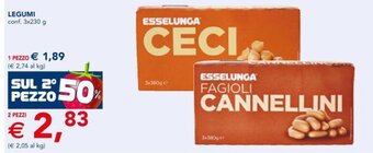 Esselunga LEGUMI conf. 3x230 g offerta