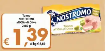 Alter Discount Nostromo Tonno All'Olio di Oliva 2x80g offerta