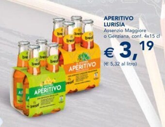 Esselunga APERITIVO LURISIA Assenzio Maggiore o Genziana, conf. 4x15 cl offerta