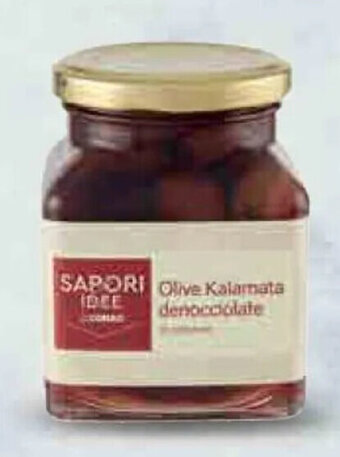 Conad OLIVE KALAMATA SAPORI & IDEE CONAD denocciolate 140 g offerta