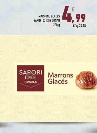 Conad MARRONS GLACES SAPORI & IDEE CONAD 200 g offerta