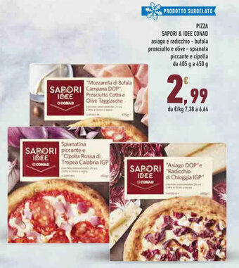 Conad PIZZA SAPORI & IDEE CONAD 405 g a 450 g offerta