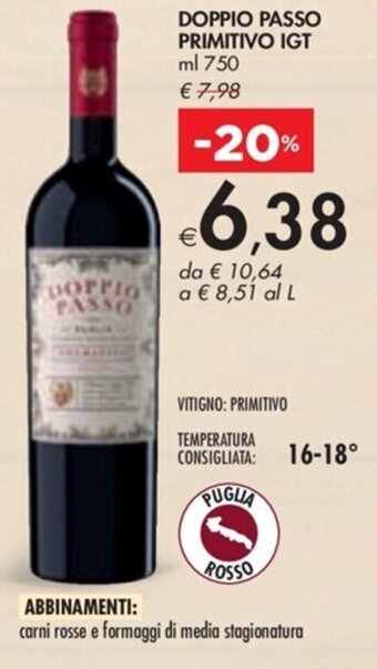Bennet DOPPIO PASSO PRIMITIVO IGT ml 750 offerta