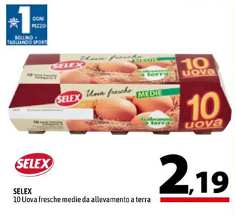 A&O SELEX 10 Uova fresche medie da allevamento a terra offerta
