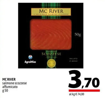MC RIVER salmone scozzese affumicato g 50