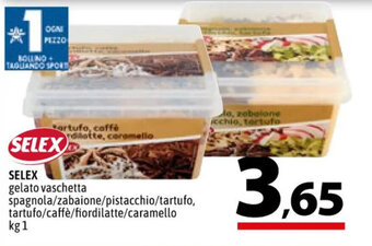 A&O SELEX gelato vaschetta kg 1 offerta