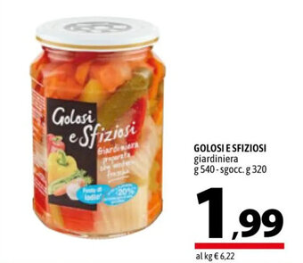 GOLOSI E SFIZIOSI giardiniera g 540 - sgocc. g 320