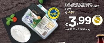 BURRATA DI ANDRIA IGP SELEZIONE GOURMET BENNET g 300