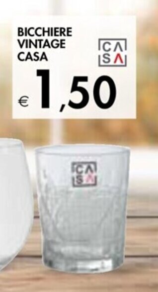 Bennet BICCHIERE VINTAGE CASA offerta